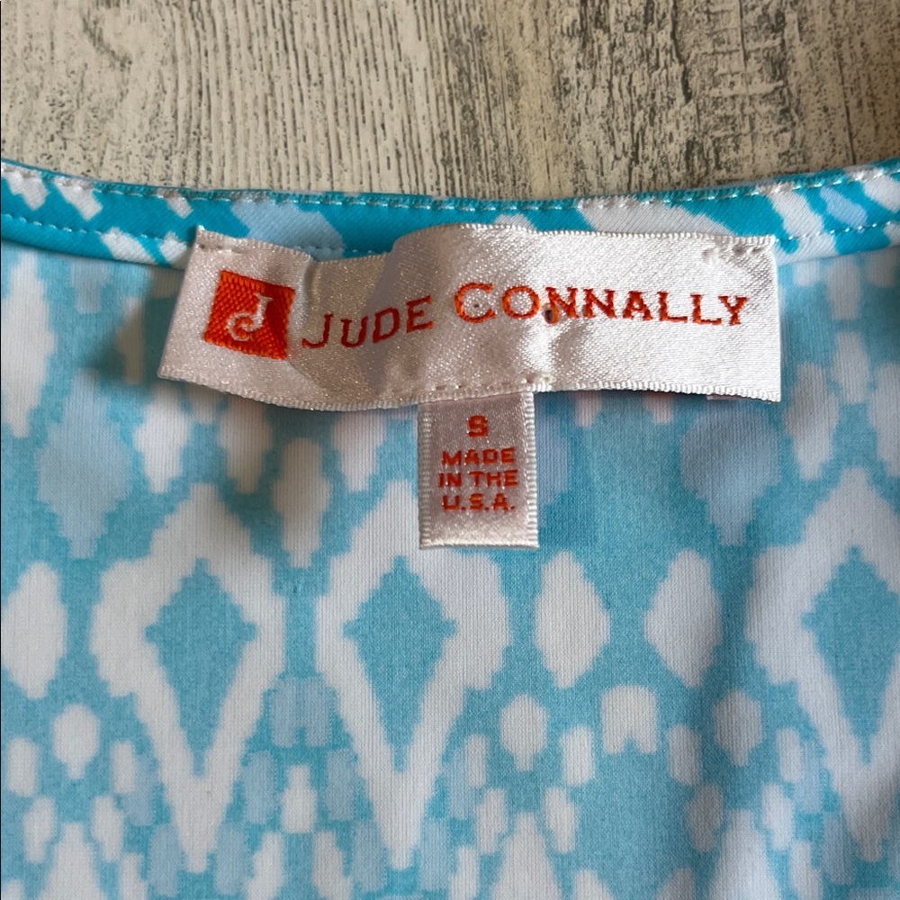 Jude Connally Blue and White Patterned Casual Dress - Picture 5 of 9
